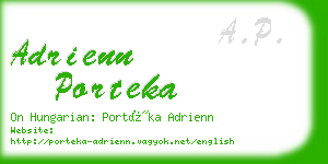 adrienn porteka business card